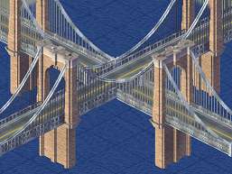 完成した十字橋